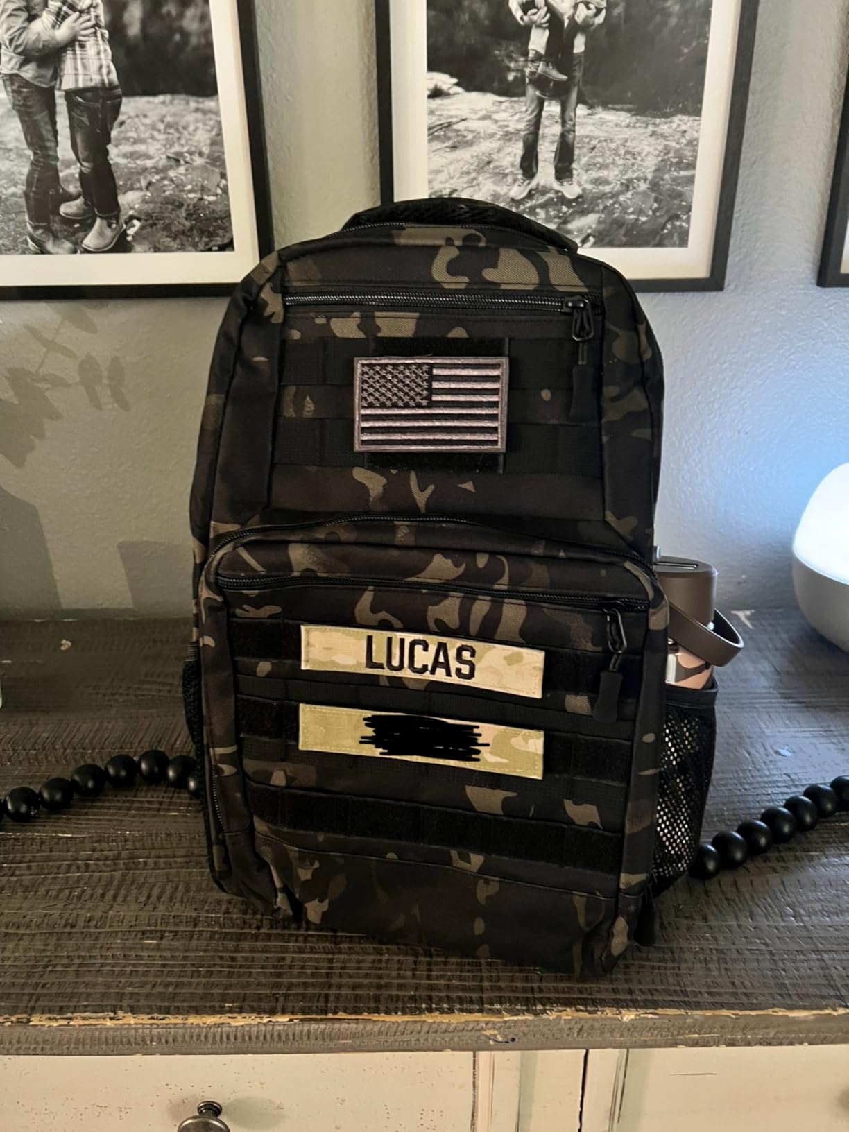 Kids Tactical Backpack Army Molle Bookbag Military Boys Backpack for School, Outdoor, Camping, Black customer photo 2