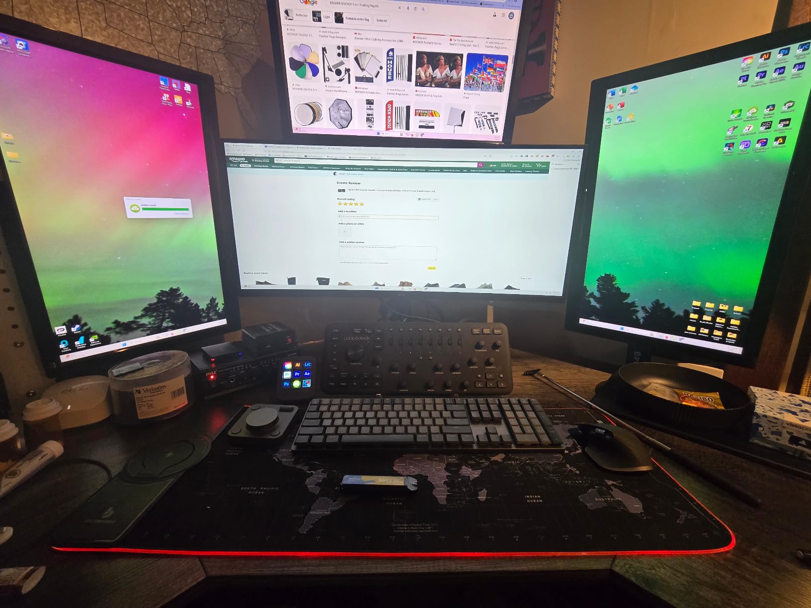 Logitech MX Creative Console, 9 Customizable LCD Keys, Stream Deck Accessories, Connectivity Technology USB-C, Control Dial for Graphic Design, Zoom, Spotify - Graphite, 3-Month Adobe Cloud Membership customer photo 2