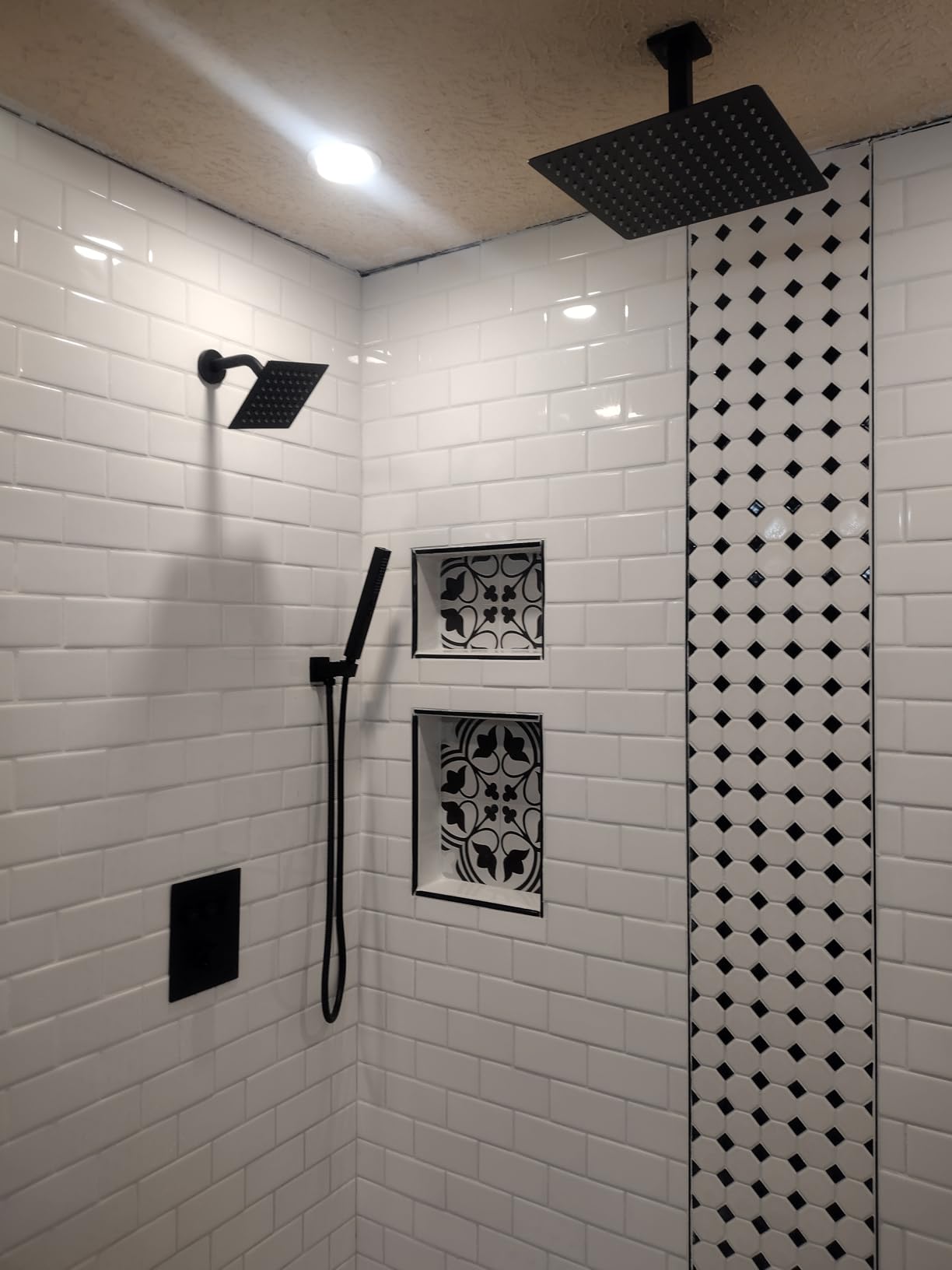 Shower Systems with Rain Shower and Handheld, STARBATH Dual Head 12+6
