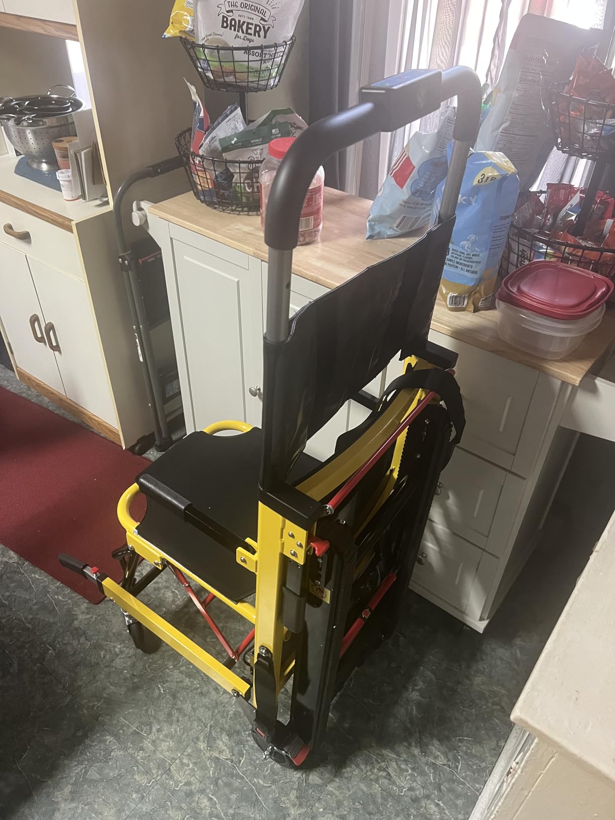 Electric Stair Climbing Wheelchair Foldable Stair Lifts for Seniors 400lbs Load Capacity Motorized Stair Chair Stairlift with Seat Belts Power Wheelchair customer photo 1
