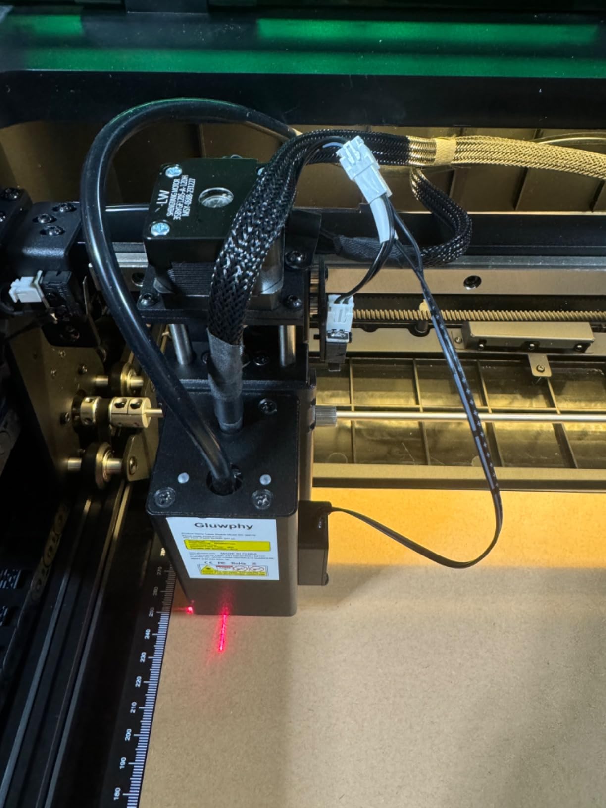 Laser Engraver Machine 20000mW(20W) Enclosed Diode Laser Cutter for Beginner, Class 1 Safety Laser Engraving Machine for Wood, Metal, Acrylic, with Air Assist, Honeycomb, Air Filter, Black customer photo 2