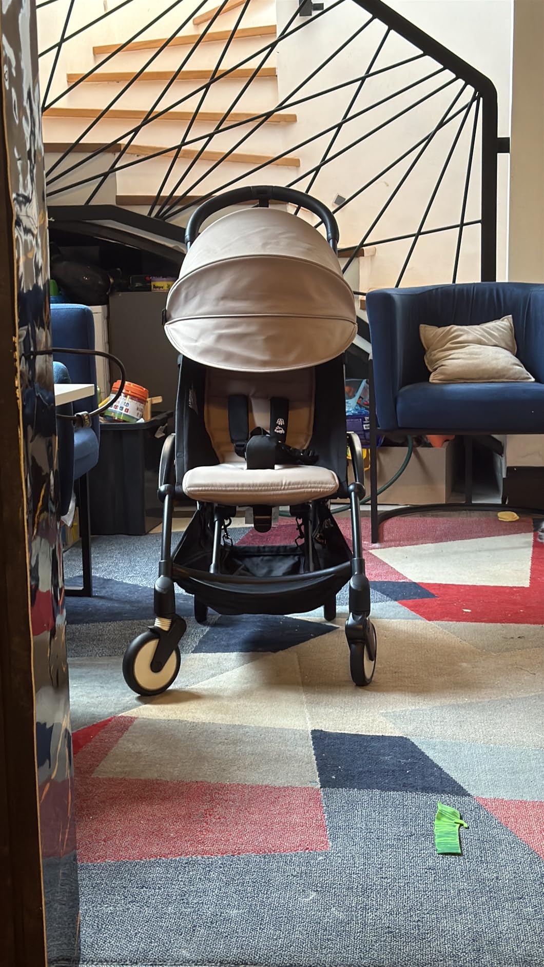 Babyzen YOYO3 Stroller from 6 Months - Black Frame/Stone Seat Cushion + Canopy - Folds in & Out in a Flash - Light & Compact - Carry-On Compatible customer photo 1