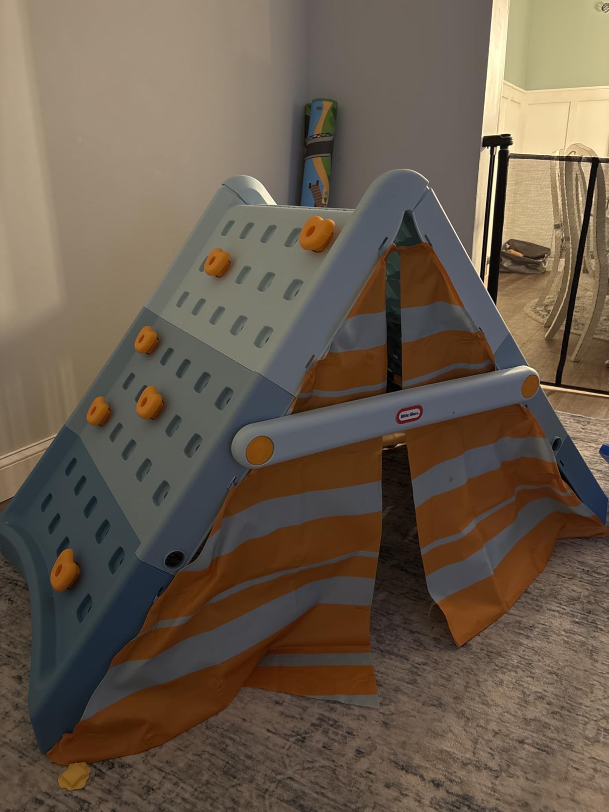 Little Tikes Campin' & Climb Wall, Active Play Climbing Wall and Tent, for Boys and Girls Ages 3+ Years customer photo 1