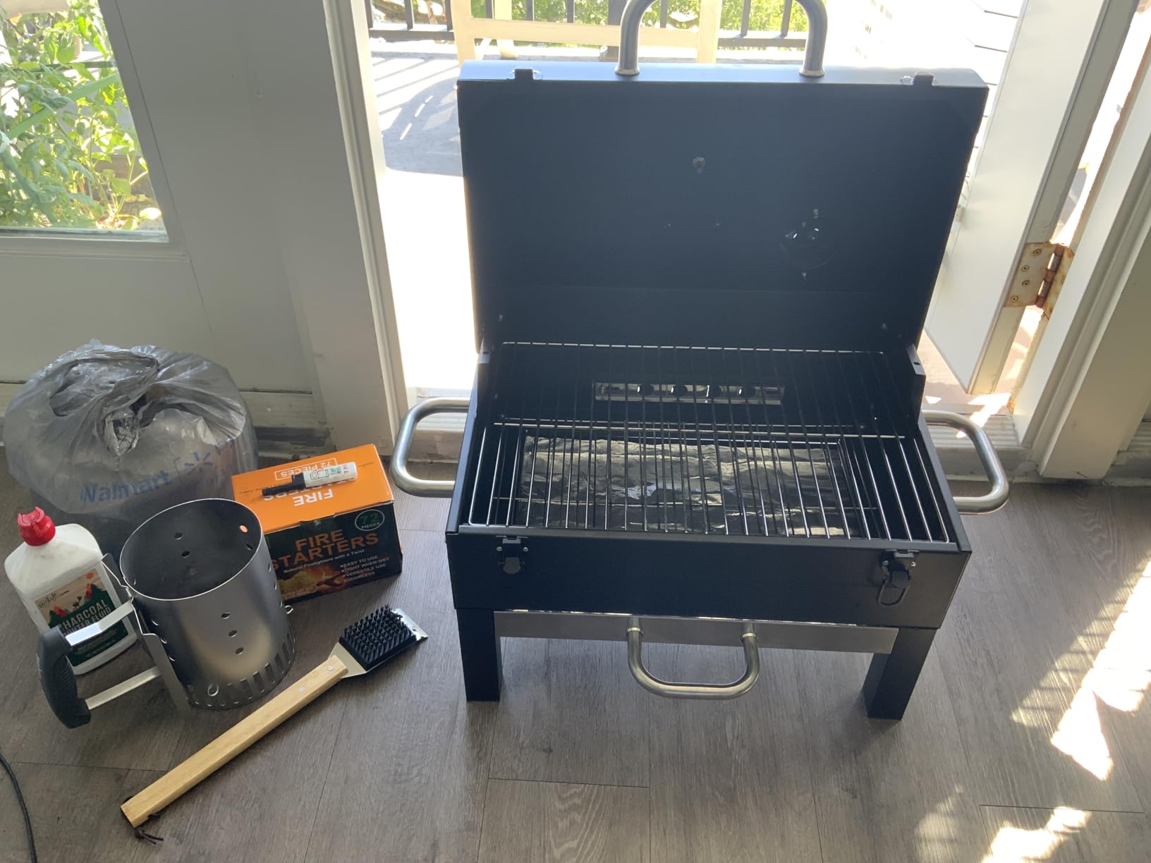 GasOne Portable Tabletop BBQ Grill - 18-inch, 2-Tiered, Side Handles & Lid - Compact Charcoal Grill for Picnic & Tailgate customer photo 1