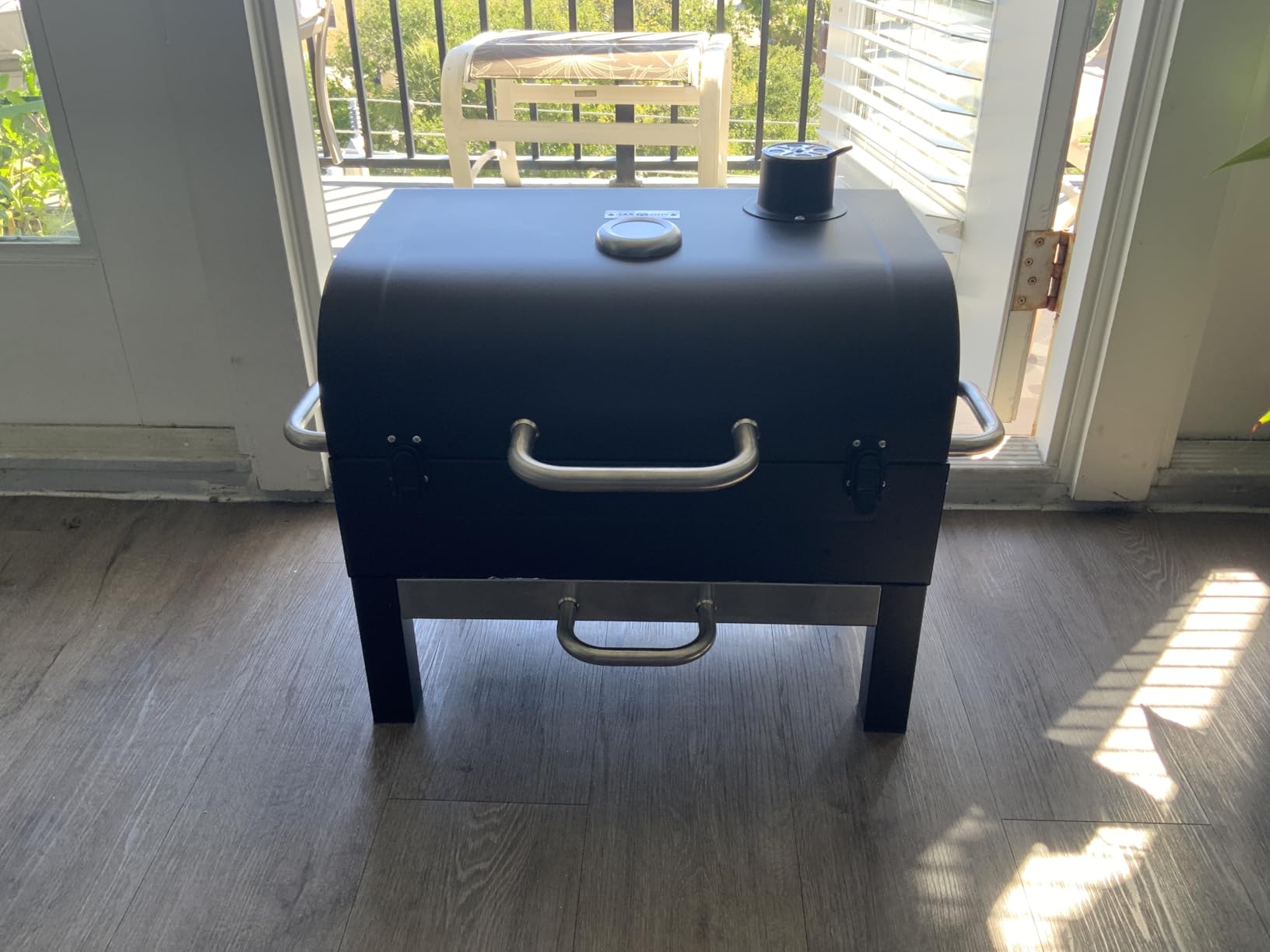 GasOne Portable Tabletop BBQ Grill - 18-inch, 2-Tiered, Side Handles & Lid - Compact Charcoal Grill for Picnic & Tailgate customer photo 2