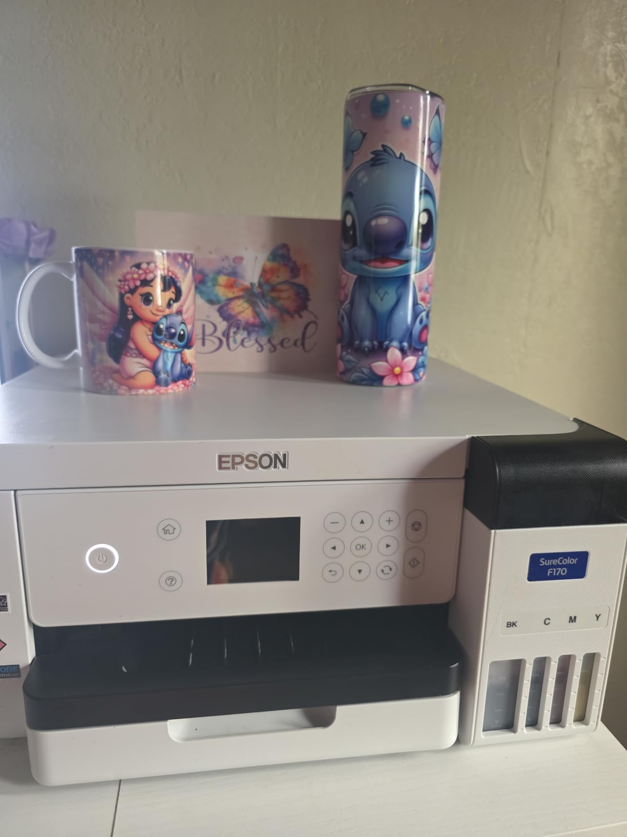 Epson SureColor F170 Dye-Sublimation Printer with Starter Kit, Thermal Tape, 8.5