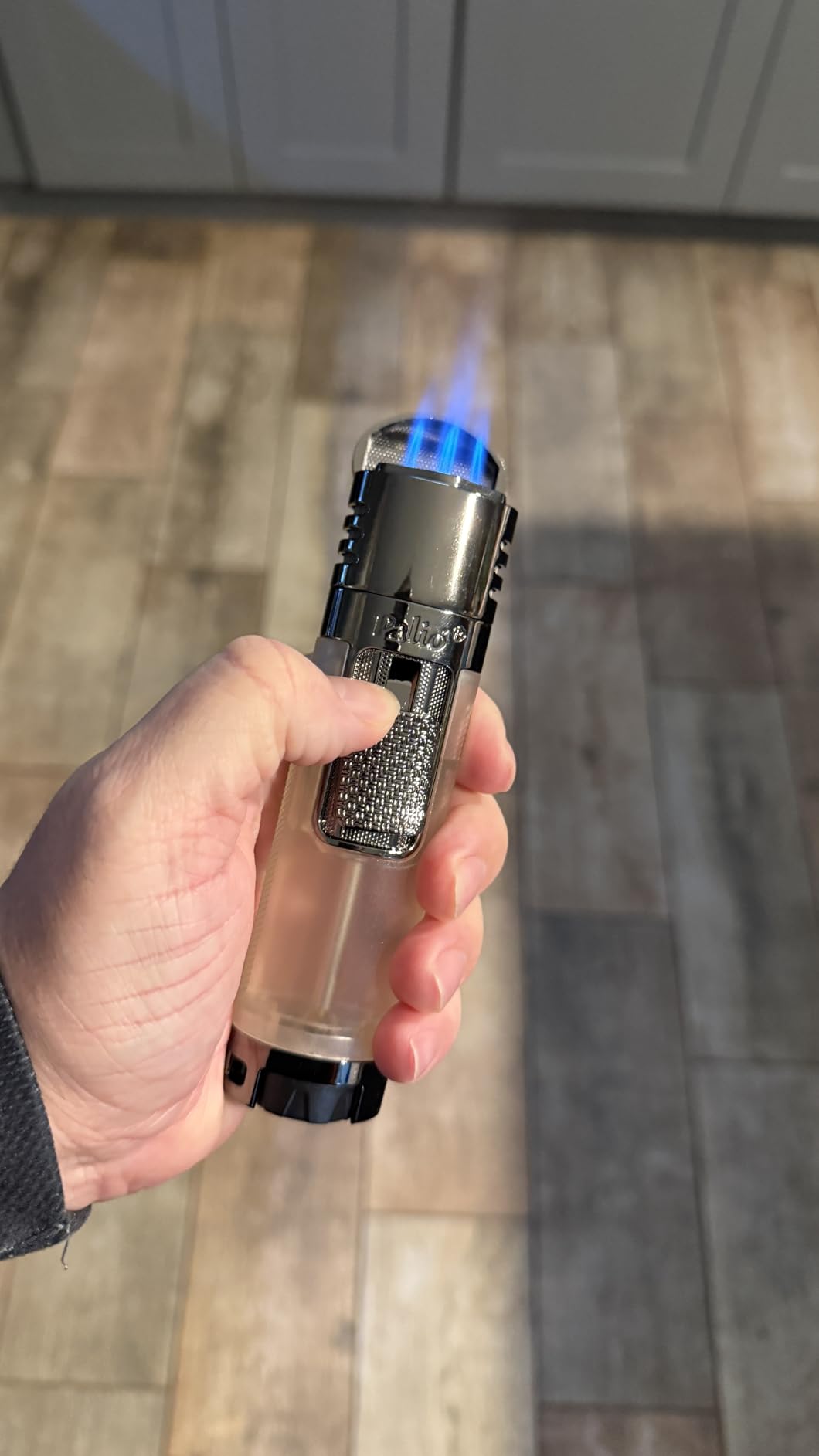 Palio Veneto Quadruple Jet Flame Butane Torch Lighter, Black | High Capacity Tank, Adjustable Flame, Ergonomic Design with Integrated Lanyard Loop, Flip-Top Lid Doubles as Rest customer photo 1