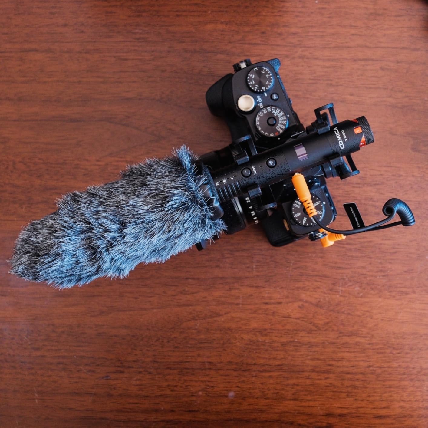 COMICA VM40 Shotgun Microphone with Wired & Wireless Modes, 48kHz/32-bit Float Recording, 32GB Storage, Super Cardioid Video Mic for Canon, Nikon, Sony DSLR Camera, Camcorder, Filming, Video Recording customer photo 1