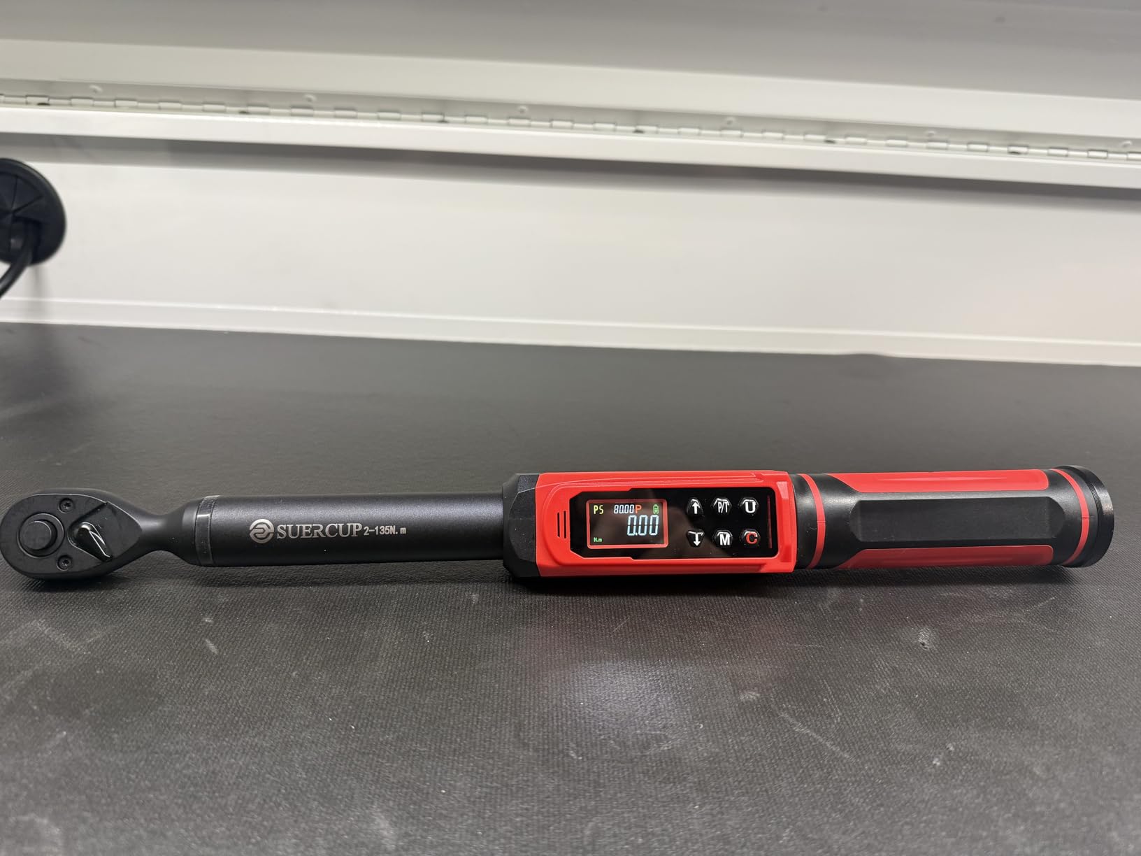 SUERCUP 3/8-inch Digital Torque Wrench(1.5-99.6Ft.Lb/2-135Nm) ±1% Accuracy Digital Torque Wrench with Vibration, Buzzer,LED Notification and Five Units of Measure, for Motorcycle, Auto Repair customer photo 1