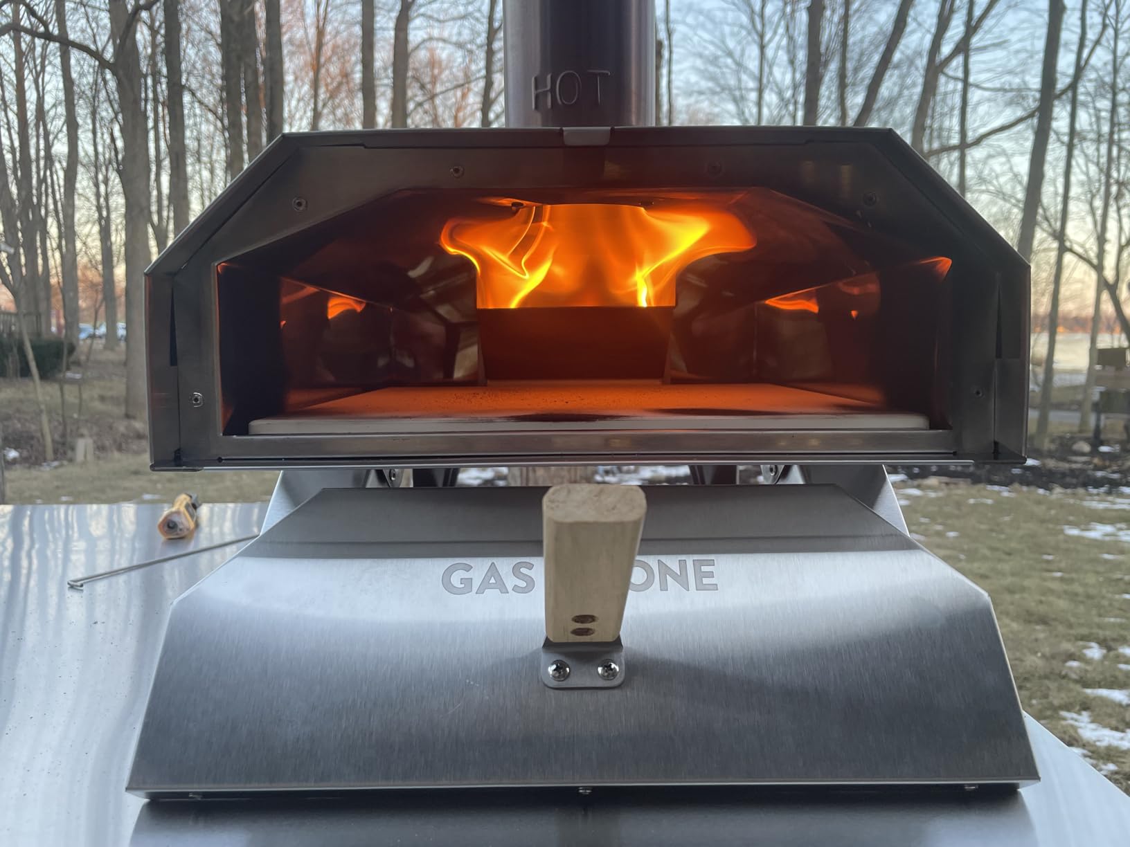 GasOne Portable Wood Pellet Pizza Oven 12-inch Pizza Maker for Outdoors, RVs, and Camping Stainless Steel Cooker customer photo 1