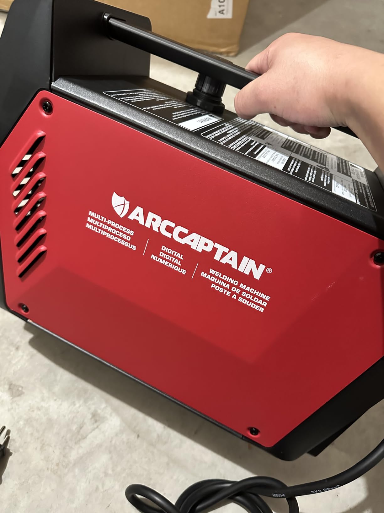ARCCAPTAIN MIG205MP MIG Welder 9 IN 1 iControl APP Control Plasma Cutter/Pulsed MIG/Flux Core/Spool Gun/DC HF/Lift TIG/Clean/Stick Aluminum Welding Machine 120/240V Dual Voltage customer photo 1