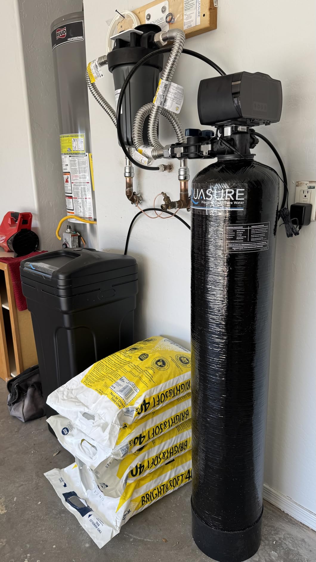 Aquasure Harmony Series 50,000 Grains Whole House Water Softener with High Performance Automatic Digital Metered Control Head with Pre-Filter customer photo 2