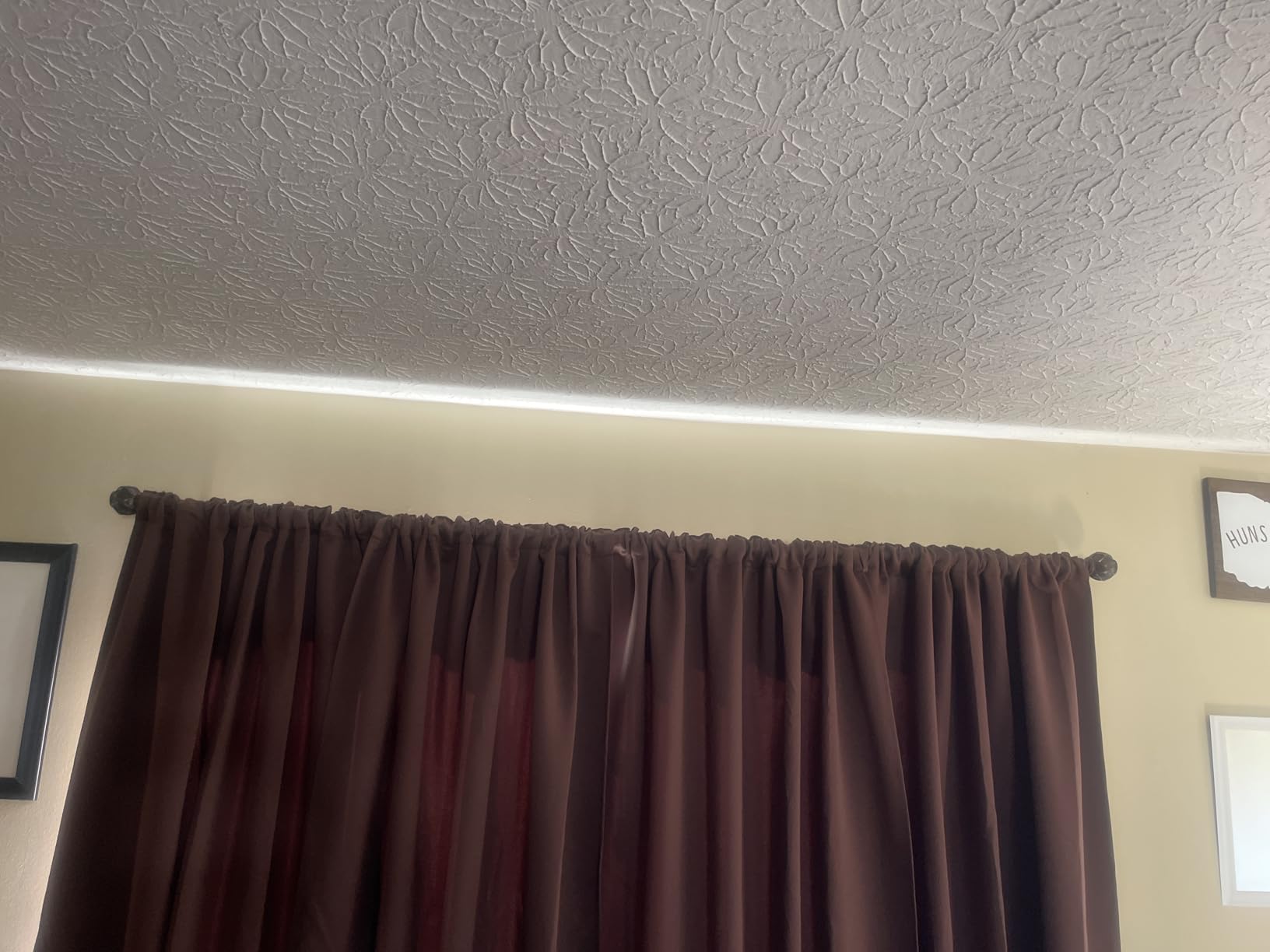 WIN4ALL Bronze Heavy Duty Curtain Rods for Windows 120 to 170 inch, 1 Inch Adjustable Decorative Extra Long Curtain Rods For Bedroom, Living Room (Bronze, 16-170 Inch) customer photo 1
