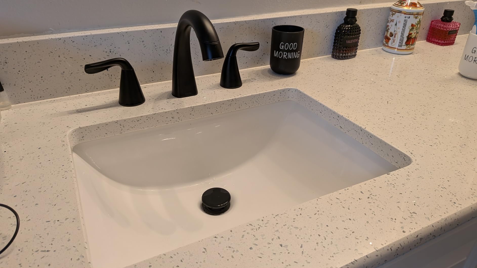 Delta Arvo Brushed Nickel Bathroom Faucet with Sprayer, 8 Inch 3 Hole Widespread Bathroom Sink Faucet with Pull Out Sprayer, Push-Pop Drain, SpotShield Stainless 35840LF-SPPD customer photo 1