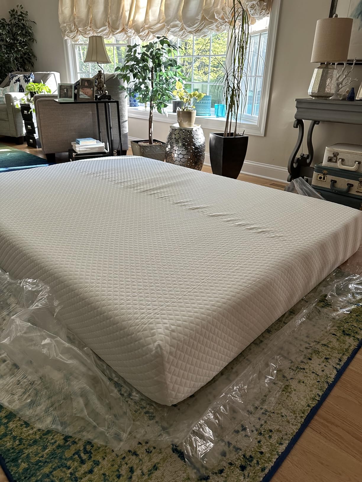 EGOHOME 10 Inch Queen Mattress, Memory Foam Mattress in a Box with Cooling Green Tea Gel, Relieve Pressure with Medium Firm Support, CertiPUR-US Certified customer photo 1