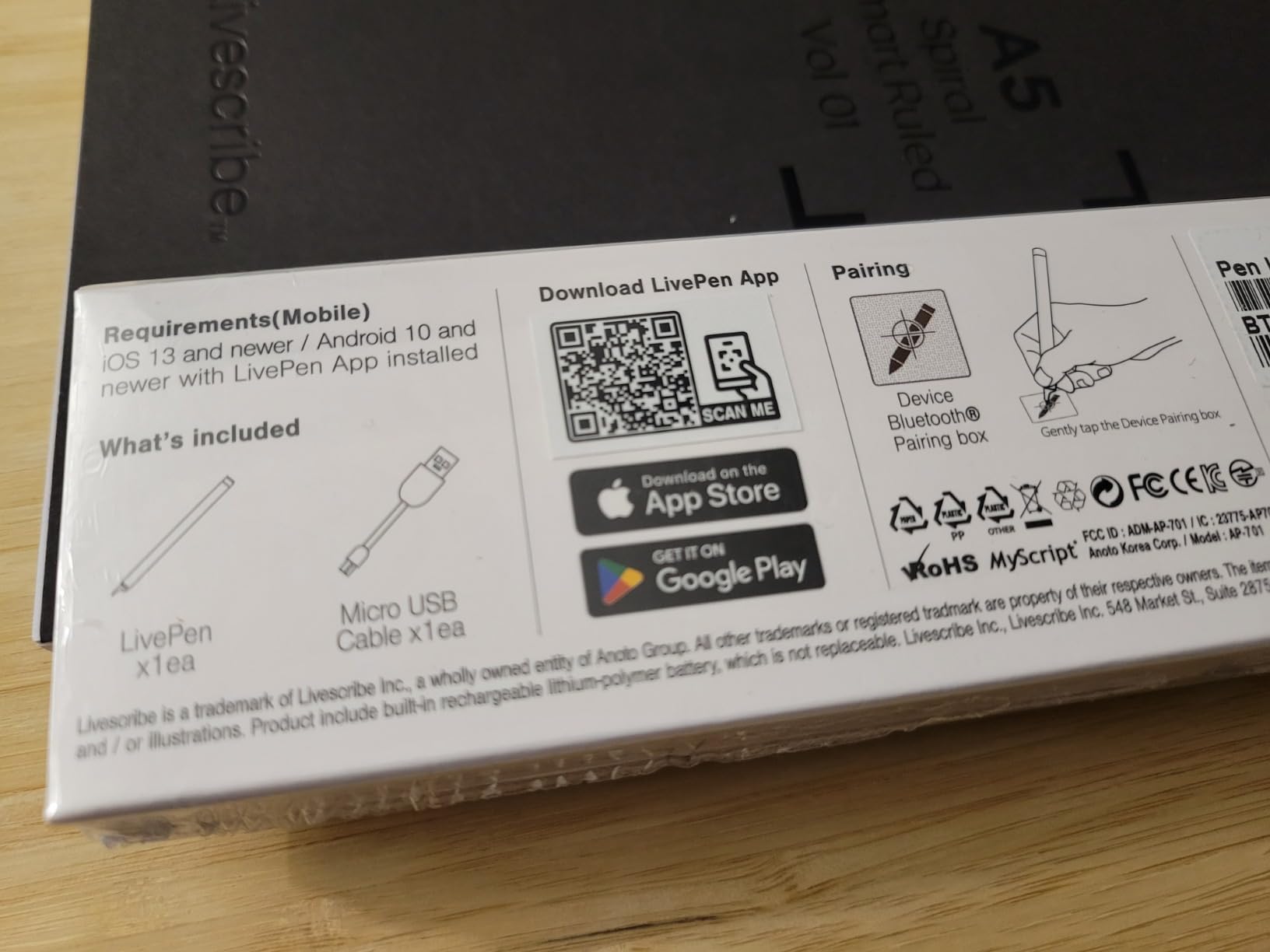 LivePen Digital Smart Pen | Requires Livescribe Paper | Bluetooth | Wireless | Mobile Phone Compatible | APX-00701 customer photo 2