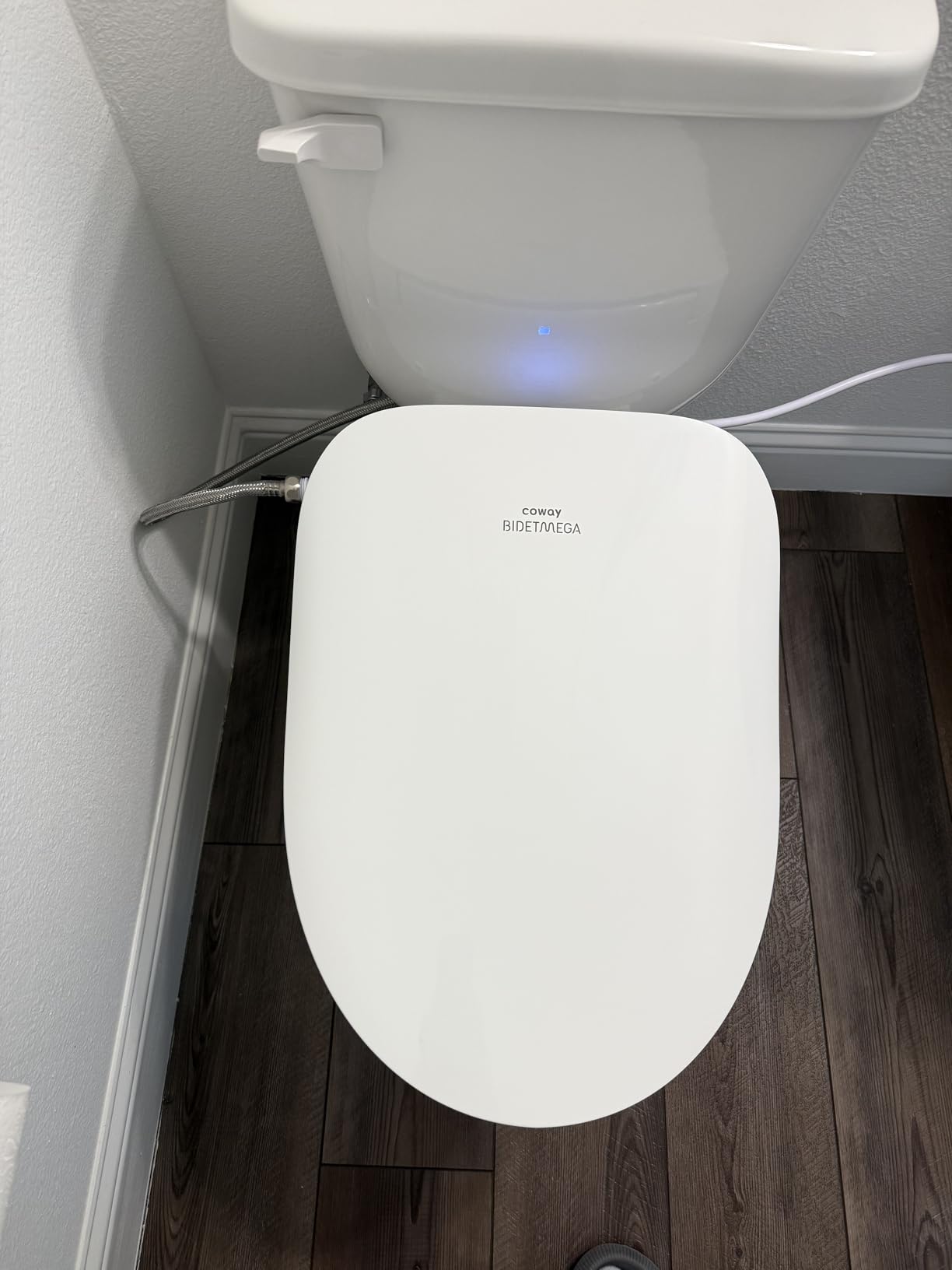 COWAY Bidetmega 400S Electronic Bidet Toilet Seat with Instantaneous Water Heating, Heated Seat and Dryer, Soft Close Lid, Stainless Nozzle, Self Cleaning, Remote Control, Elongated customer photo 2