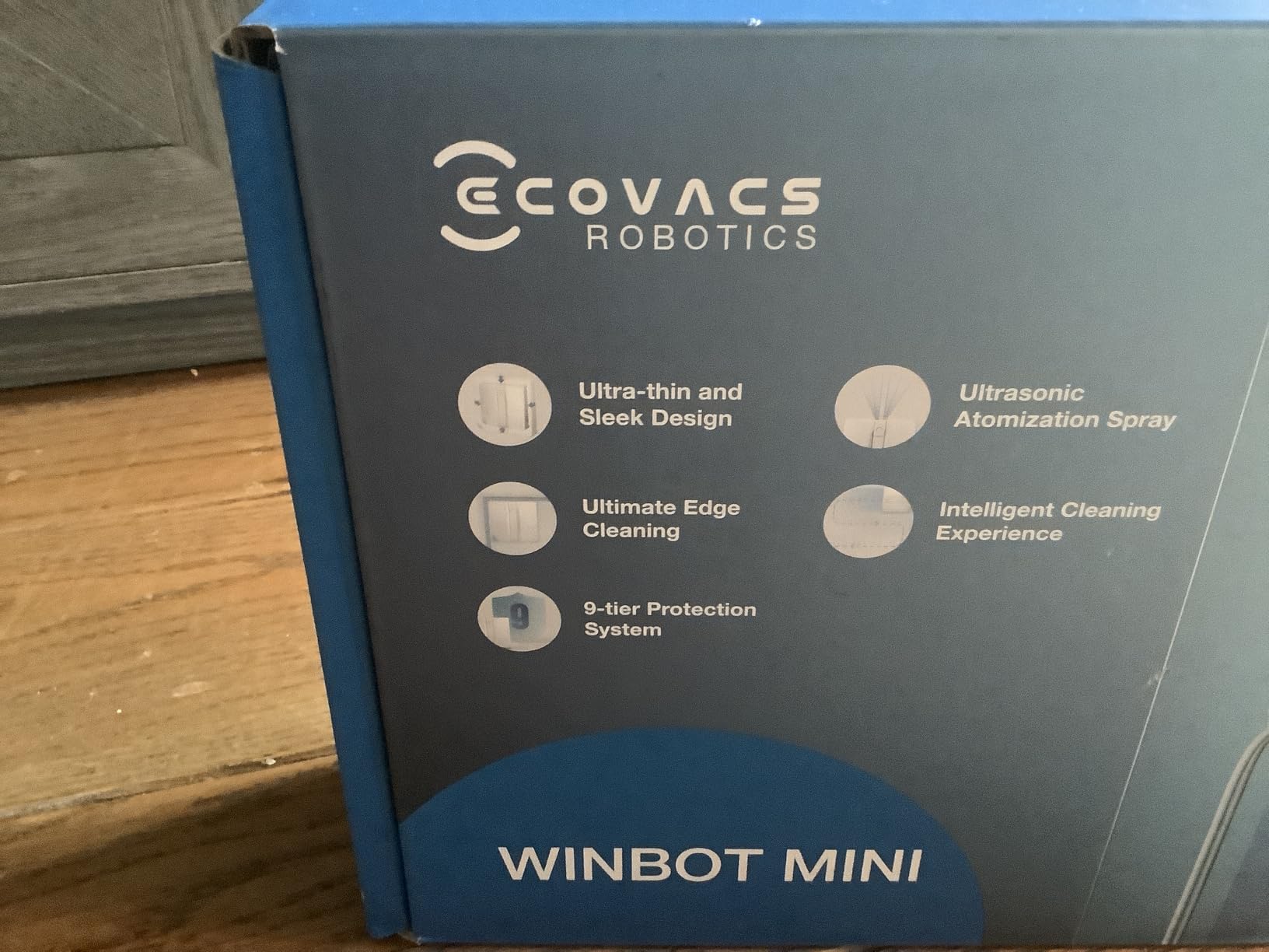 ECOVACS WINBOT Mini Window Cleaning Robot - Compact Design, Dual Nozzles with Ultrasonic Spray, 9-Stage Protection System, Intelligent Path Planning, 3 Cleaning Modes, Anti-Slipping System customer photo 1