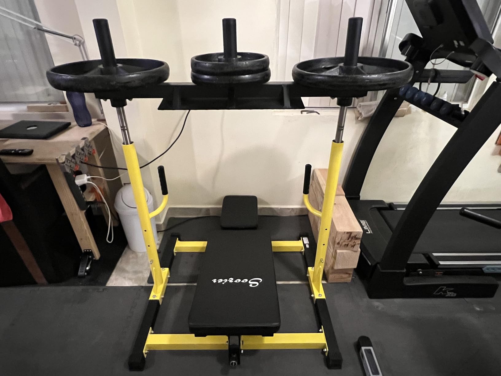 Soozier Vertical Leg Press Machine, 660LBS Capacity, Leg Strength Training Machine with Adjustable Leg, Back, and Head Positions for Home Gym customer photo 1