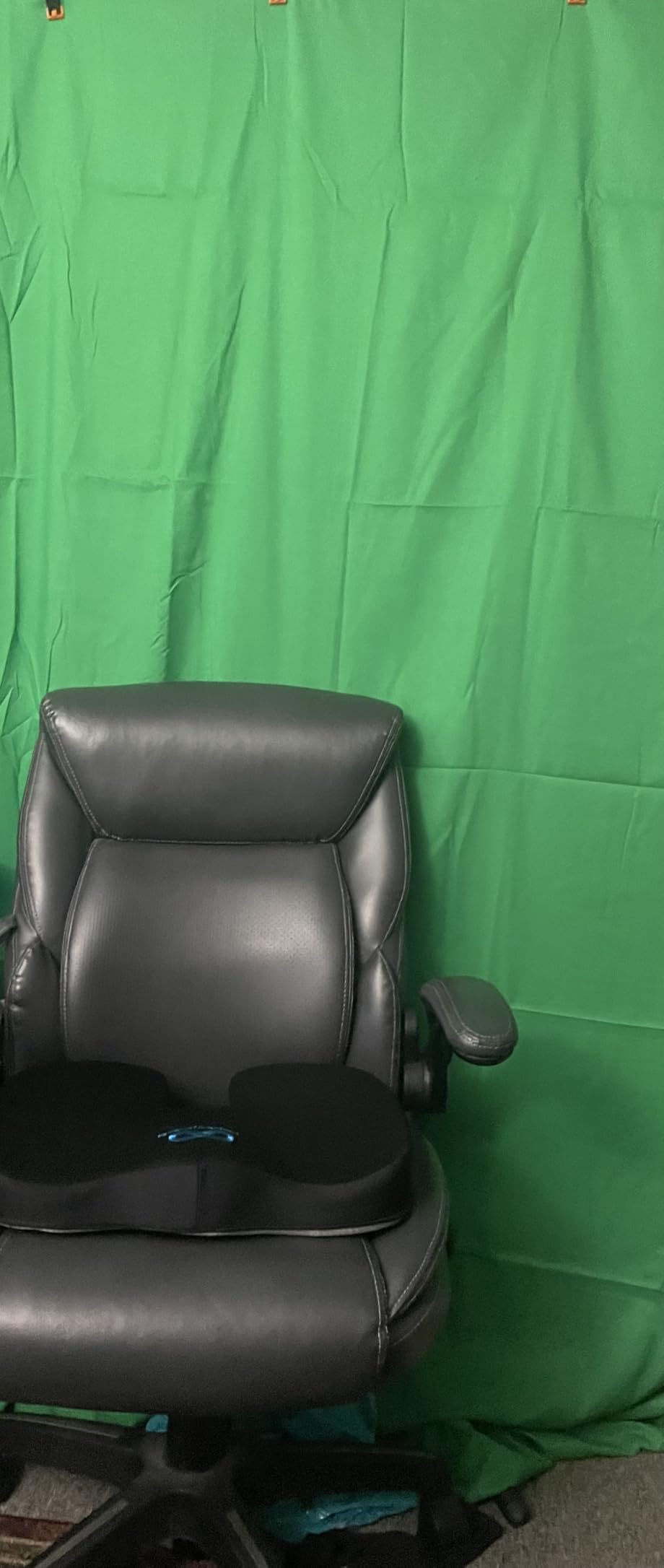 Green Screen Backdrop Kit 8X7.2ft,Portable greenscreen Background with Stand,Adjustable T-Shape Photo Backdrop Stand for Photography, Streaming,Video,Studio,Party,Zoom customer photo 1