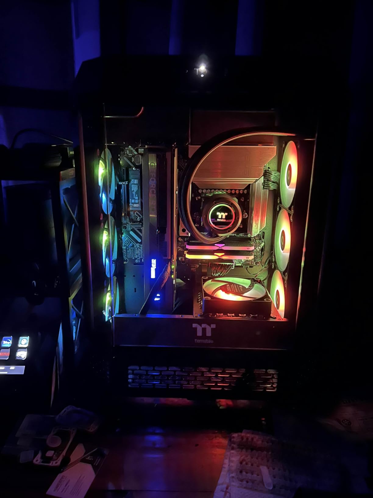 Thermaltake Reactor 9880 Gaming Desktop (AMD Ryzen 7 9800X3D, ToughRam 32GB DDR5 6400MT/s RGB Memory, NVIDIA GeForce RTX 5080, 2TB NVMe M.2, WiFi, Windows 11) T6BK-X870-580-LCS customer photo 2