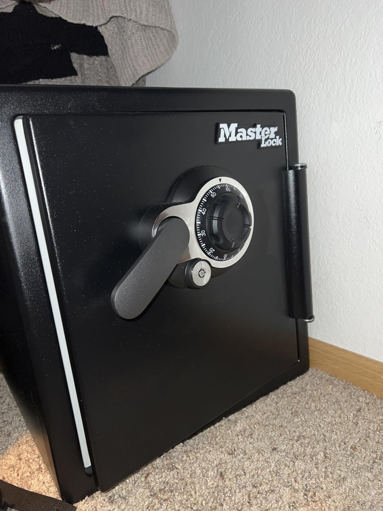 Master Lock Black Premium Fireproof and Waterproof Safe with Combination Dial, 1.23 cu-ft, STW123DUB customer photo 1