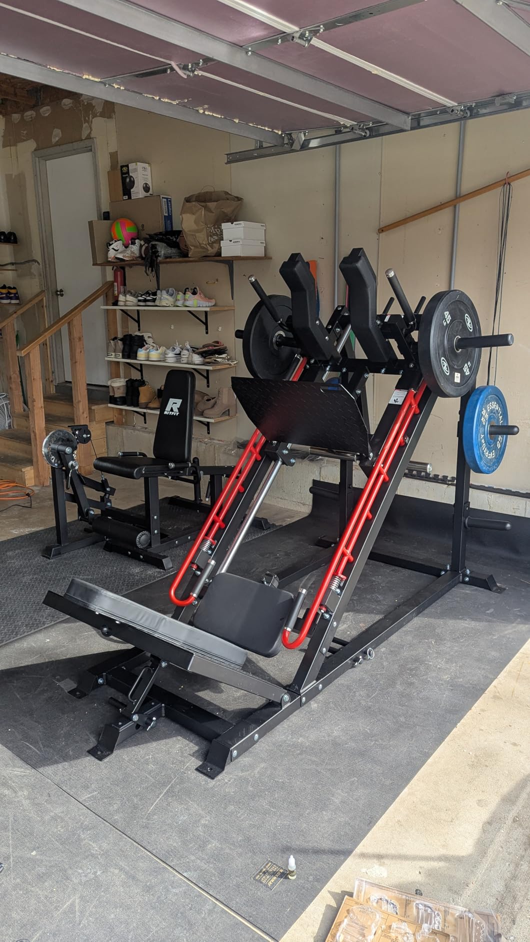 RitFit Gazelle Pro 3 in 1 Leg Press and Hack Squat Machine - High-Tensile Steel Leg Press Machine, 2000lbs Capacity, Adjustable Angles with Weight Storage customer photo 1