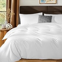 SONORO KATE 100% Egyptian Cotton Duvet Cover King Size, 1000 Thread Count Sateen Duvet Cover, Soft, Breathable Cotton Comforter Cover with Hidden Zipper Closure - 3 PC (White,King) customer photo 2