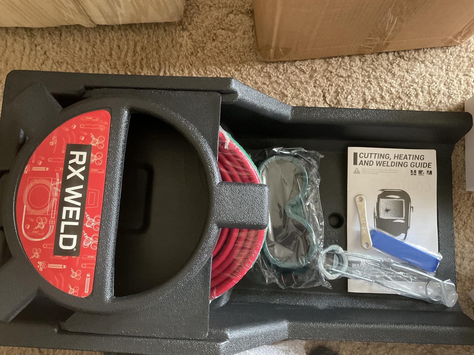 RX WELD Oxy-Fuel Welding and Cutting Torch Kit - Light Duty HVAC Brazing Set with Check Valves & Tote (Cylinders Not Included) customer photo 2