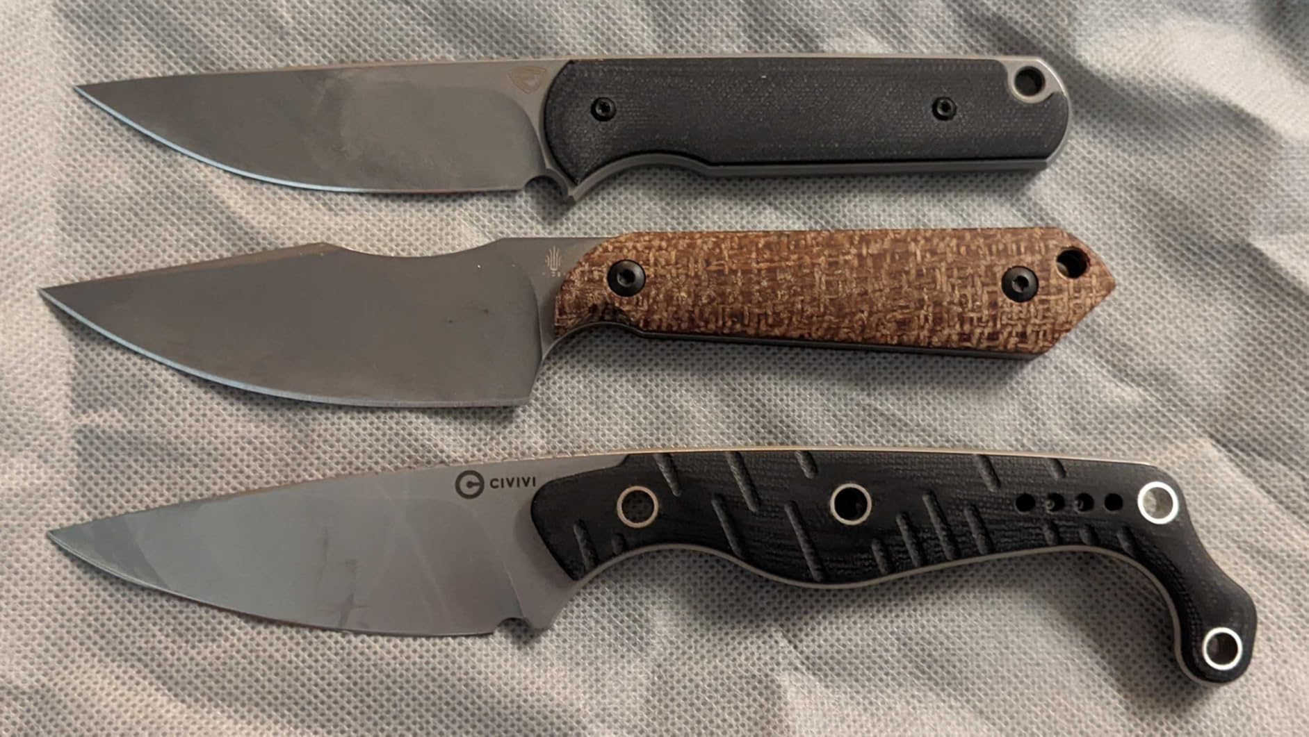 CIVIVI SOKN EDC Fixed Blade Knife with Kydex Sheath, Full Tang Tactical Knife with 2.82
