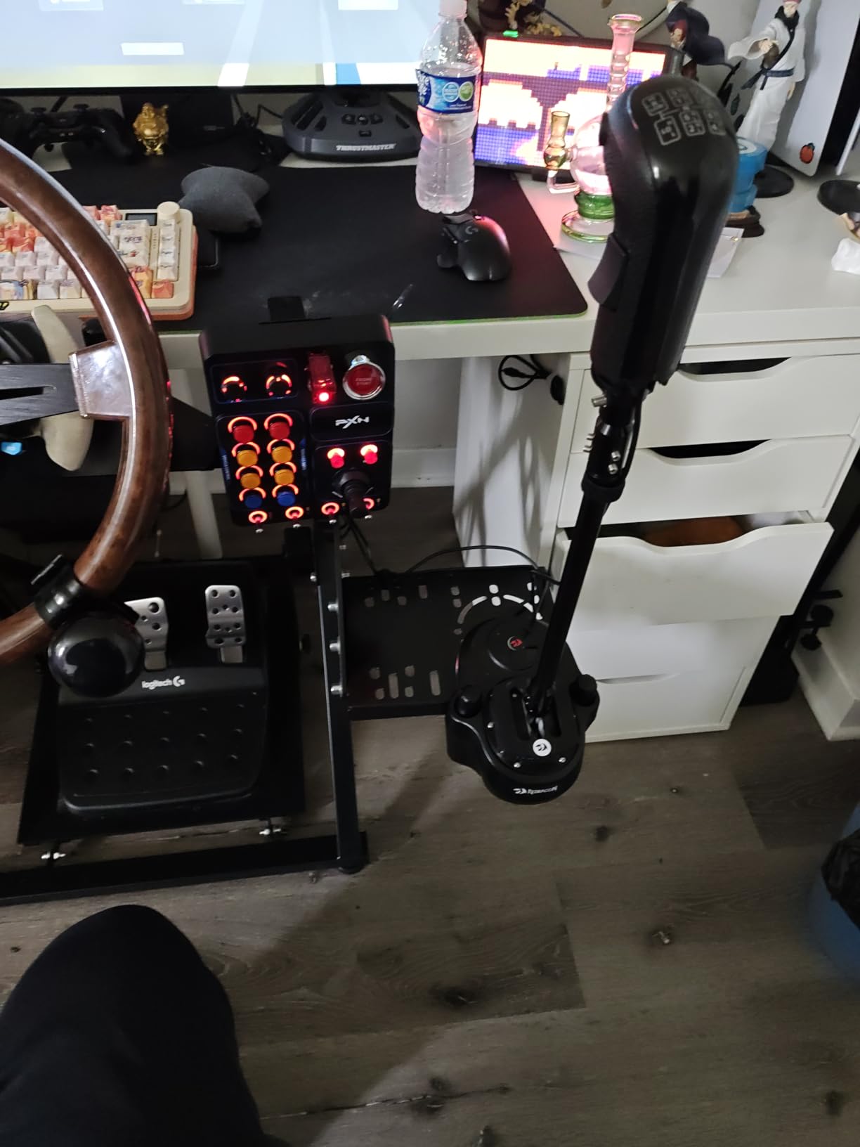 Besilo USB Truck Simulator Shifter for PC, Compatible with Logitech G25/G27/G29/G923, Thrustmaster TH8A - 18-Speed Gear Shift Lever for ATS & ETS2 - Semi Truck Shifter for Sim Racing Games customer photo 1