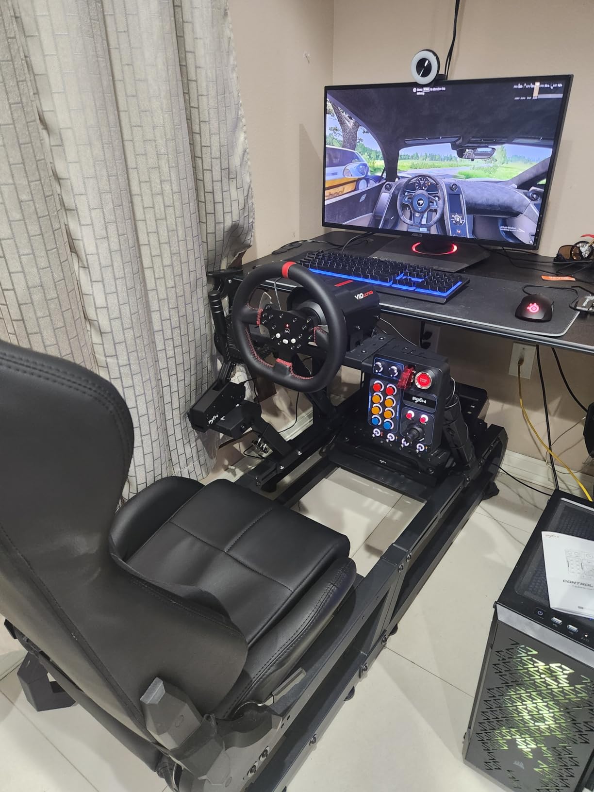 PXN HBS PC Handbrake, 16Bit Hall Sensor Linear Sim Handbrake Racing Games Compatible V99 V10 V12 Logitech G25 G27 G29 G920 G923/T500 T300 USB Handbrake (Only for PC) customer photo 1