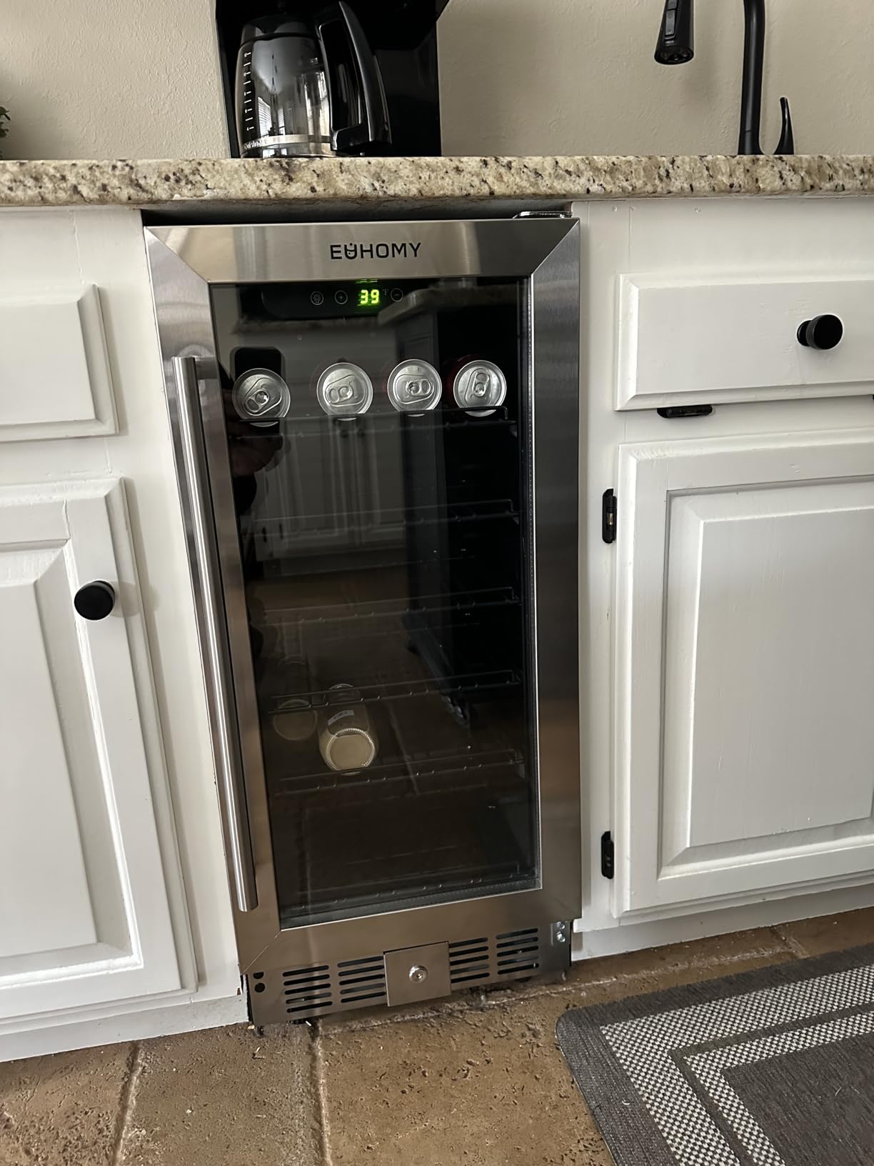 EUHOMY 24 Inch Wine Cooler Refrigerator 54 Bottle Dual Zone, Built-in or Freestanding Wine Fridge with Glass Door, Wine Refrigerator for Home Bar Kitchen customer photo 2