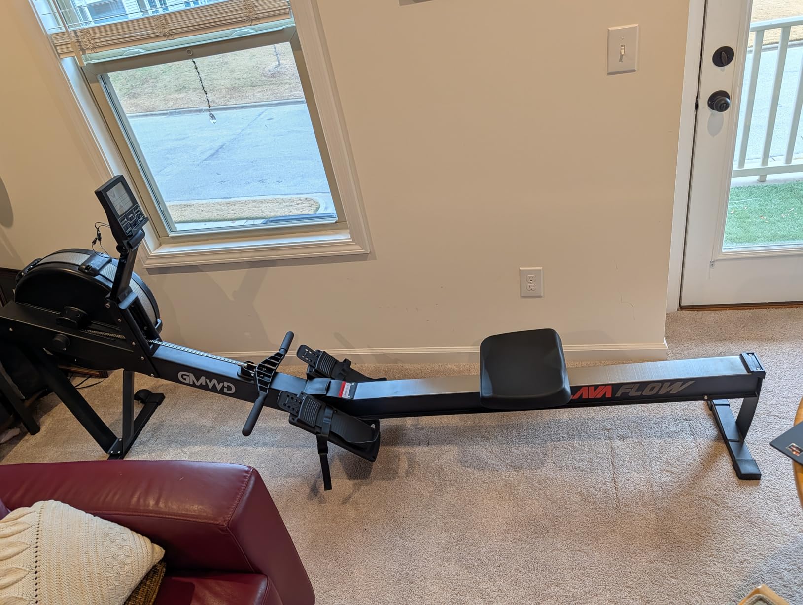 GMWD Air Rowing Machines, 10-Level Adjustable Resistance, Performance Monitor, Lava Flow Series customer photo 2
