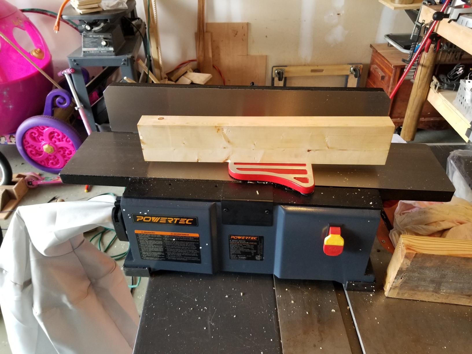 POWERTEC PRO 6-Inch Benchtop Jointer - 10-Amp, 2-Blade Wood Jointer (BJ603) customer photo 1