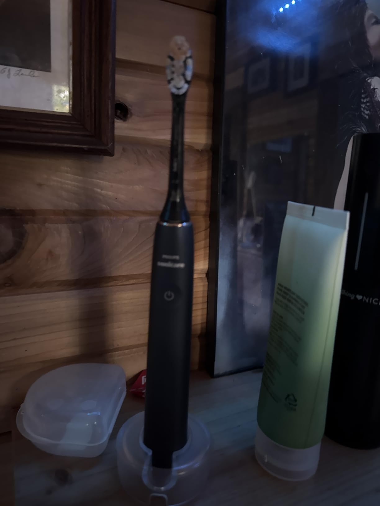 Philips Sonicare DiamondClean 9900 Prestige Electric Toothbrush - with SenseIQ Technology and Advanced AI App, 5 Brushing Modes, 3 Intensity Levels, Charging Travel Case, Midnight Blue customer photo 1