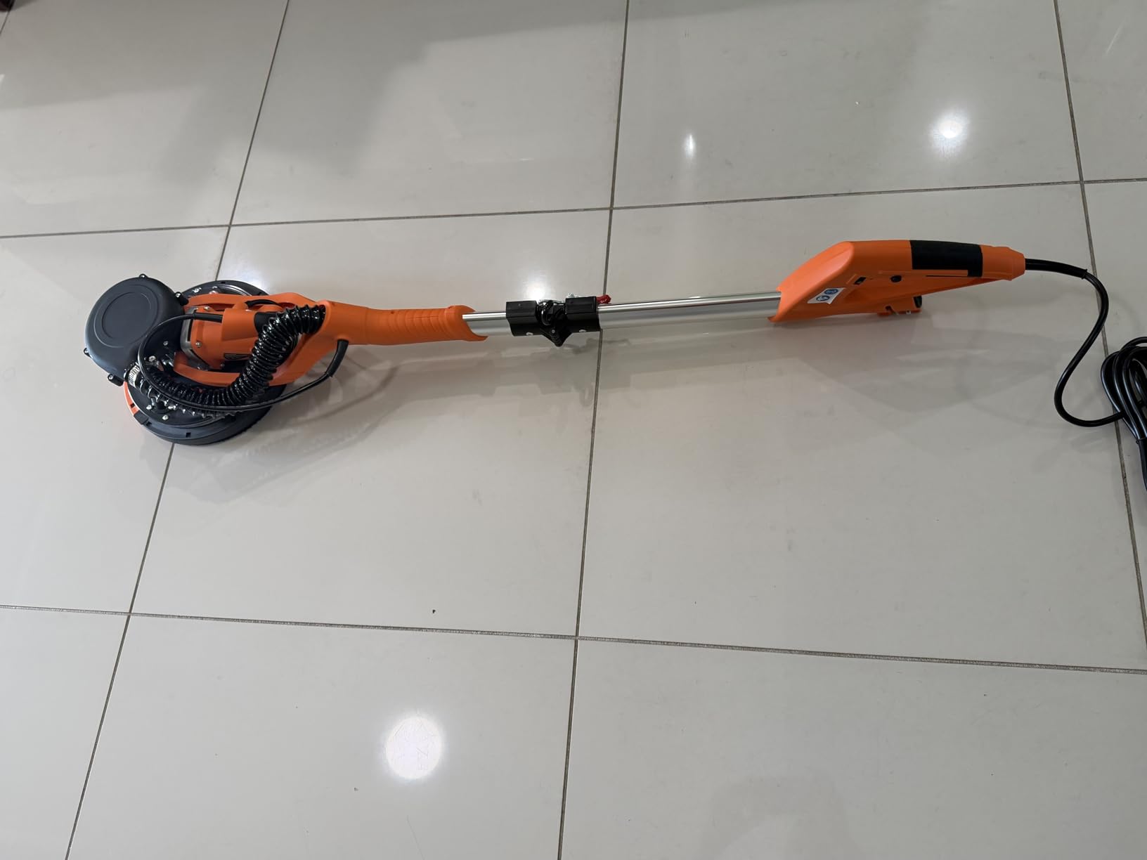 Drywall Sander Tool, KUPERIA 8.5 Amp Popcorn Ceiling Removal Tool with 7 Variable Speed 800-1800RPM, Electric Drywall Sander with Extendable Handle, LED Light, 6 Basic Sand Paper & 6 Grid Sandpaper customer photo 1