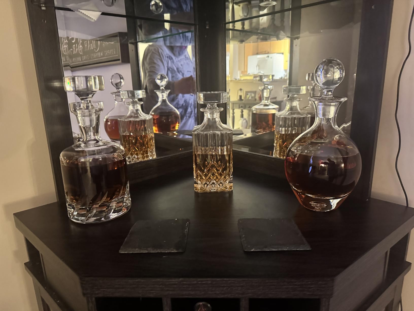 Large Wine Decanter | Hand-Crafted in Europe | 66 FL Oz | Crystal Ground Stopper | Wide Base for Optimal Aeration | 100% Lead-Free Crystal | Handblown | Gift-Boxed | Elegant Design customer photo 1