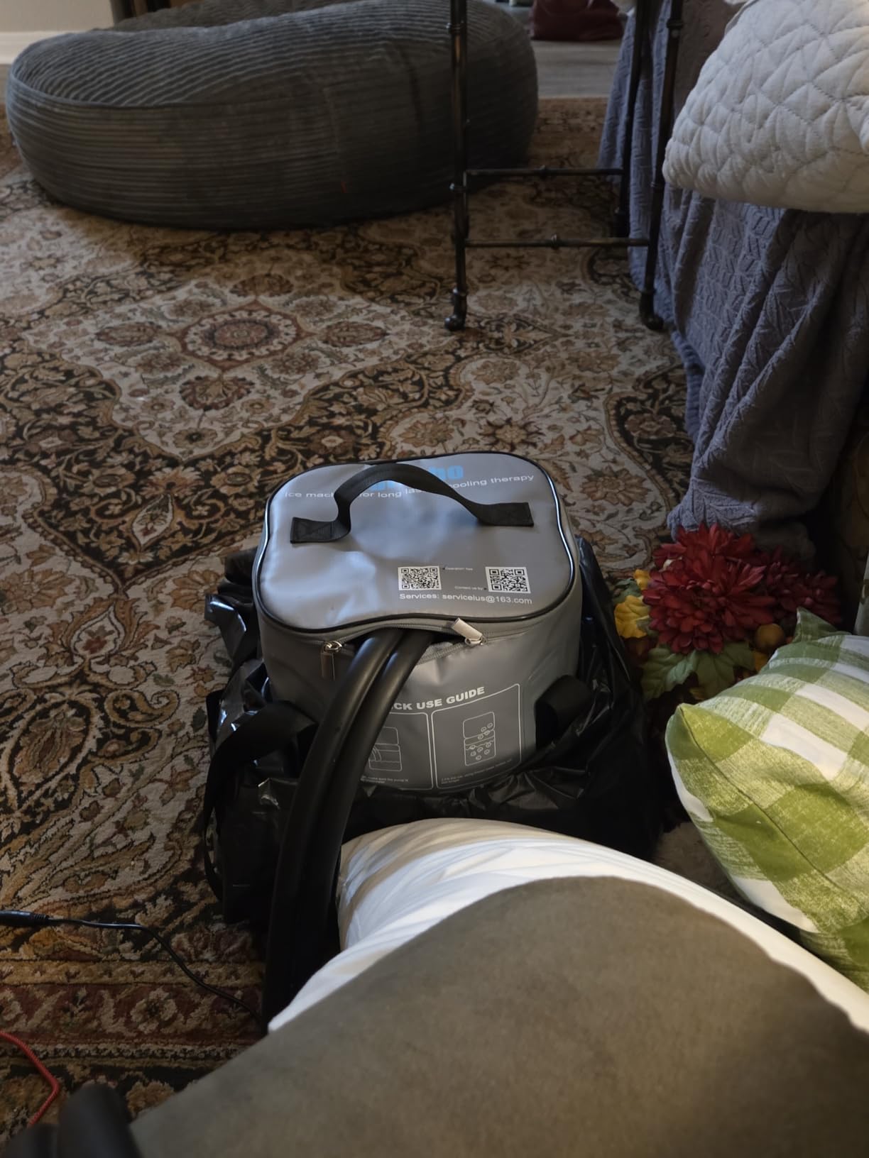 Portable Ice Machine for Shoulder After Surgery, 10 Quart Rotator Cuff Cold Therapy Machine with Programmable Timer, Home Cryotherapy System for Shoulder Replacement Post-Surgery Swelling, Sprains customer photo 1