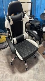 Homall Gaming Chair, Computer Chair with Footrest and Massage Lumbar Support, Ergonomic High Back Video Game Chair with Swivel Seat and Headrest (Dark Black) customer photo 2