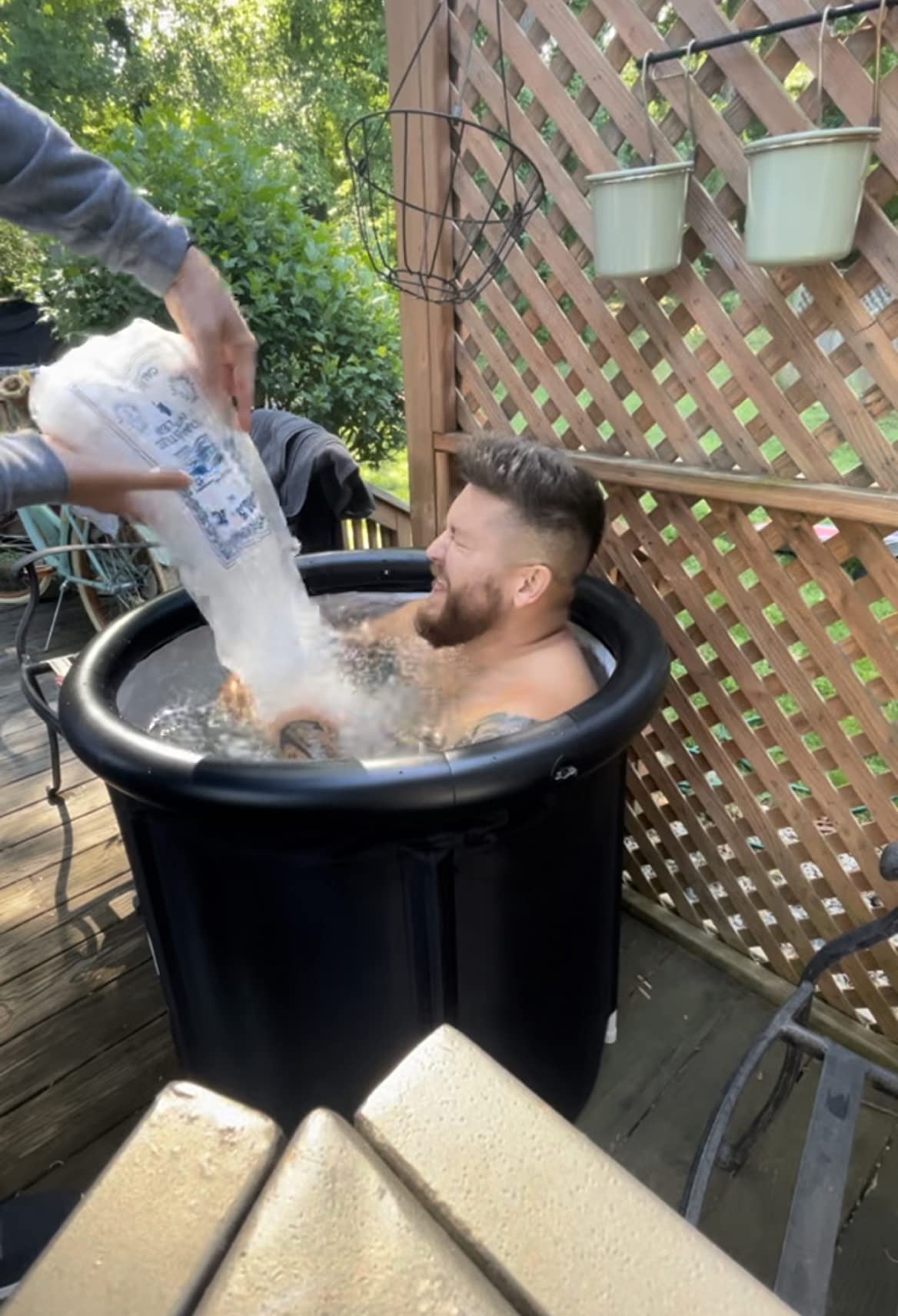 The Cold Pod Cold Plunge Tub: 116 Gal Round Tub with Full-Wrap UV-Reflective Insulation Cover Bundle for Indoor & Outdoors Use - Portable Ice Bath Tub for Athletes&Crossfitters &Wim Hof Enthusiasts customer photo 2