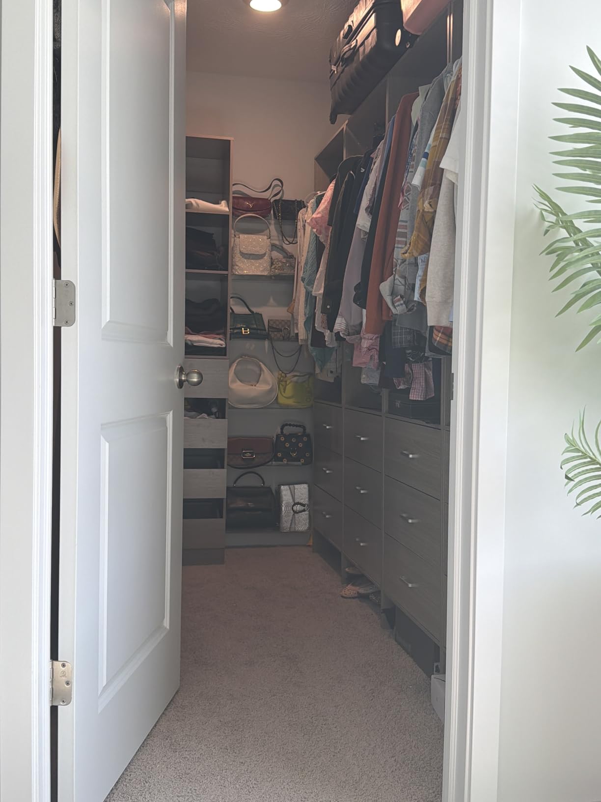 Aheaplus Closet System Closet Organizer, Wood Closets Organizer System, Walk-in Closet or Wardrobe, Clothes Rack with Hanging Rods, 8FT Closets, Set of 4, White customer photo 1