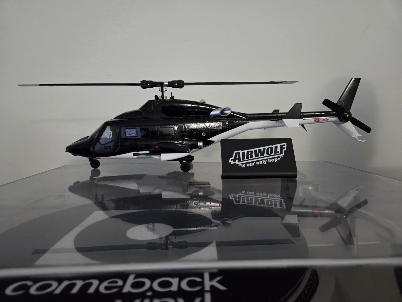 RTF Airwolf RC Helicopter - 27:1 Scale Collectible Remote Control Helicopter with Auto-Hover, 6CH Control & Dual Batteries for Adults Beginners,TV-Accurate Air Wolf Series Model customer photo 1