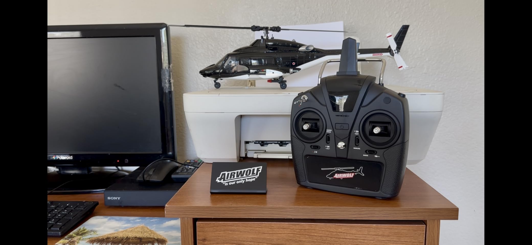 RTF Airwolf RC Helicopter - 27:1 Scale Collectible Remote Control Helicopter with Auto-Hover, 6CH Control & Dual Batteries for Adults Beginners,TV-Accurate Air Wolf Series Model customer photo 2