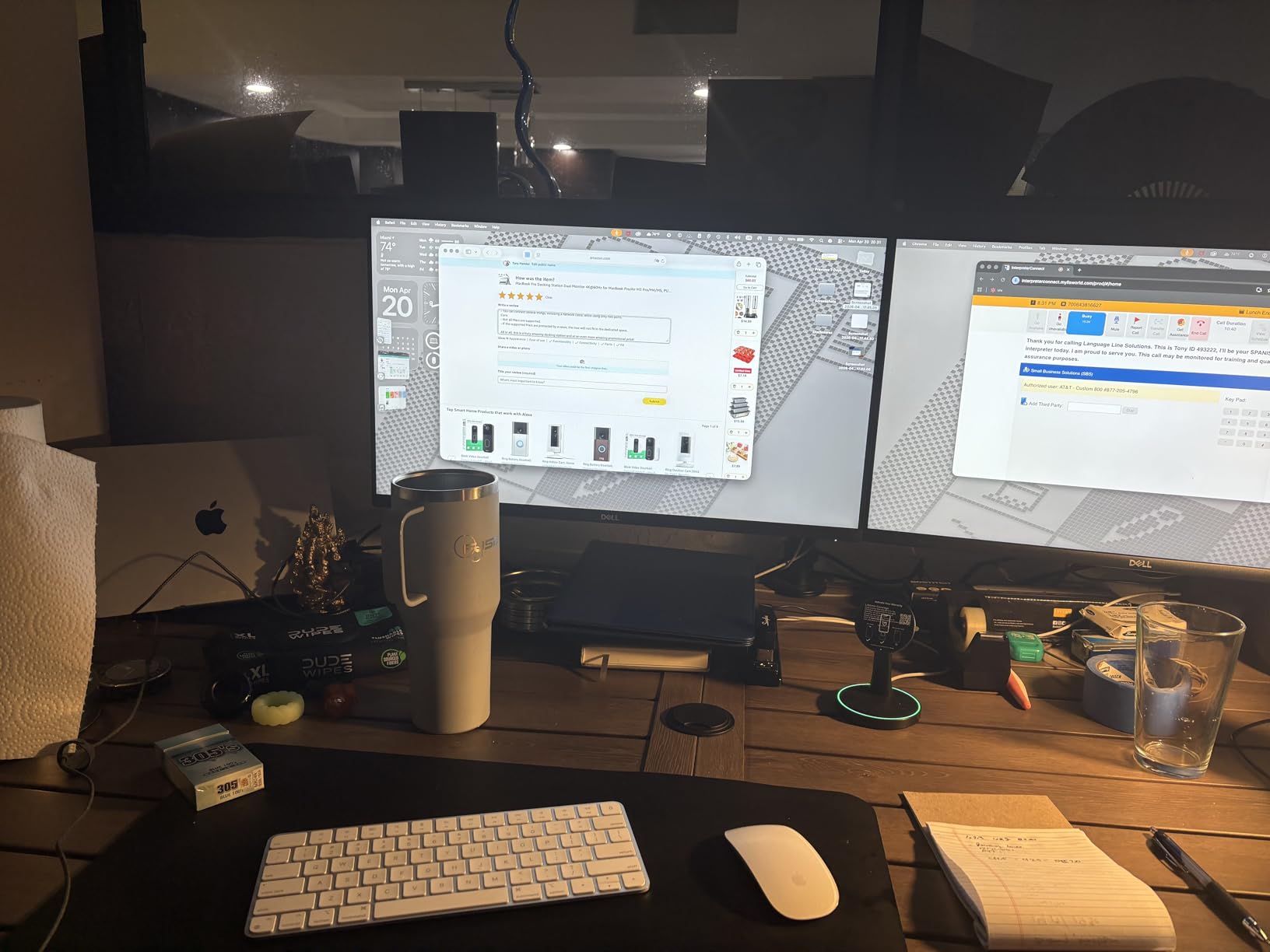 MacBook Pro Docking Station Dual Monitor 4K@60Hz for MacBook Pro/Air M3 Pro/M4/M5, PULWTOP USB C Docking Station Stand Laptop Dock with 2 HDMI, PD, Ethernet, USB A/C 10Gbps, Audio, SD/TF, USB 2.0 customer photo 2