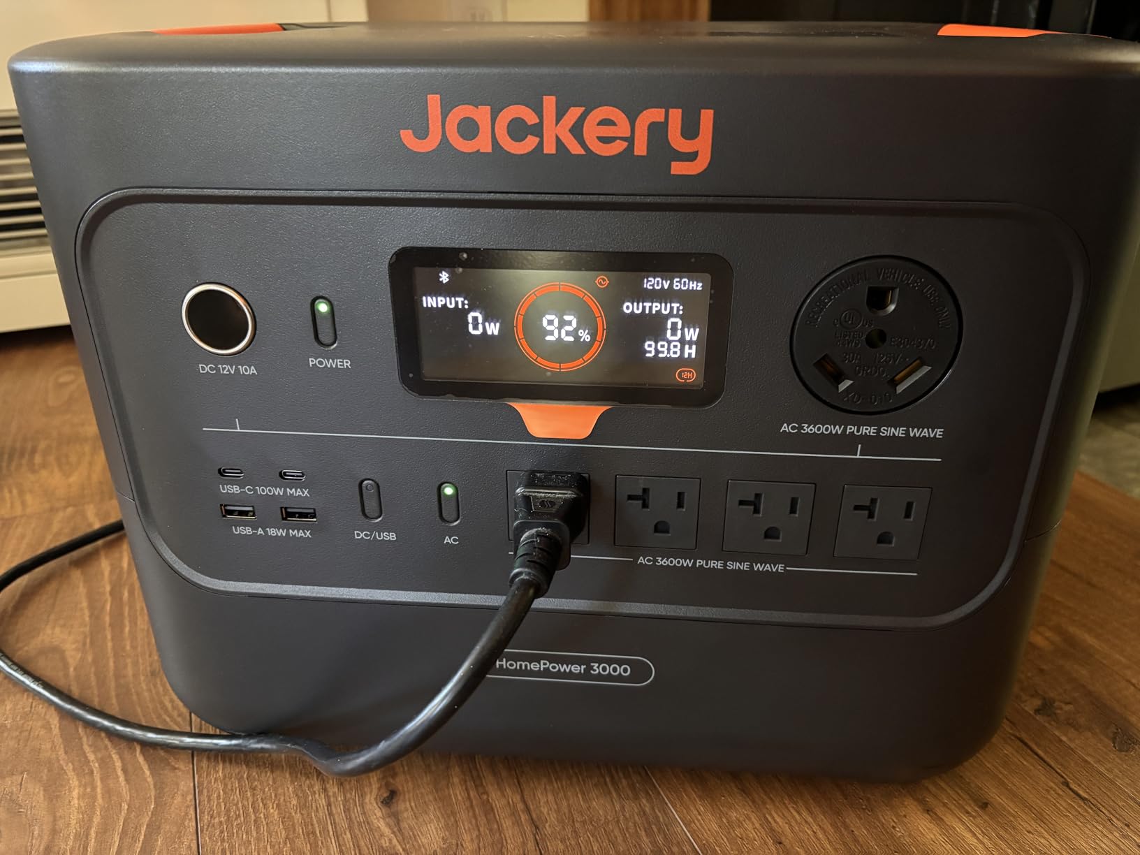 Jackery HomePower 3000 Portable Power Station, 3600W (Surge 7200W) Output, 3072Wh LFP Battery Solar Generator, Essential Home Backup for Home Use, Power Outage, RV, Emergencies customer photo 1