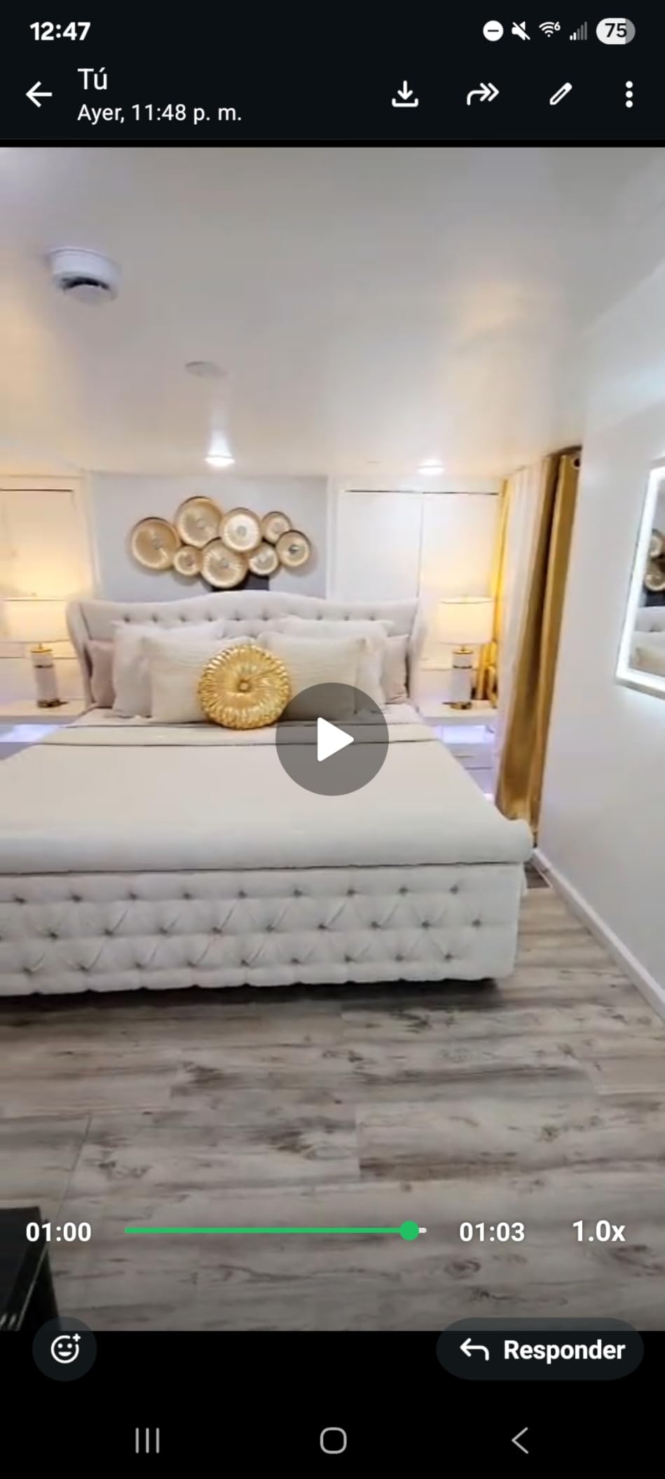 koorlian King Bed Frame, Chenille Upholstered Sleigh Bed with Scroll Wingback Headboard & Footboard, Luxury & Soft Button Tufted Modern King Bed, Easy Assembly, No Box Spring Needed customer photo 2