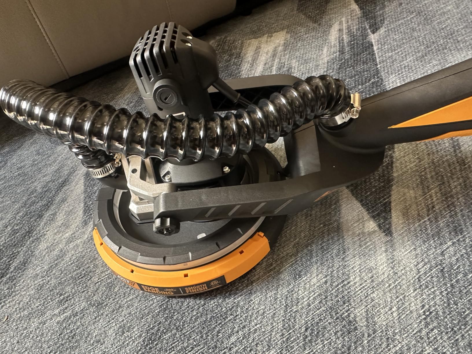 Drywall Sander with Vacuum Dust Collector, High Power 7.1-AMP Electric Sander for Drywall, 99% Dust Removal, 7 Variable Speed 950-1850RPM, Dustless Wall Sander for Drywall, Popcorn Ceiling etc customer photo 2
