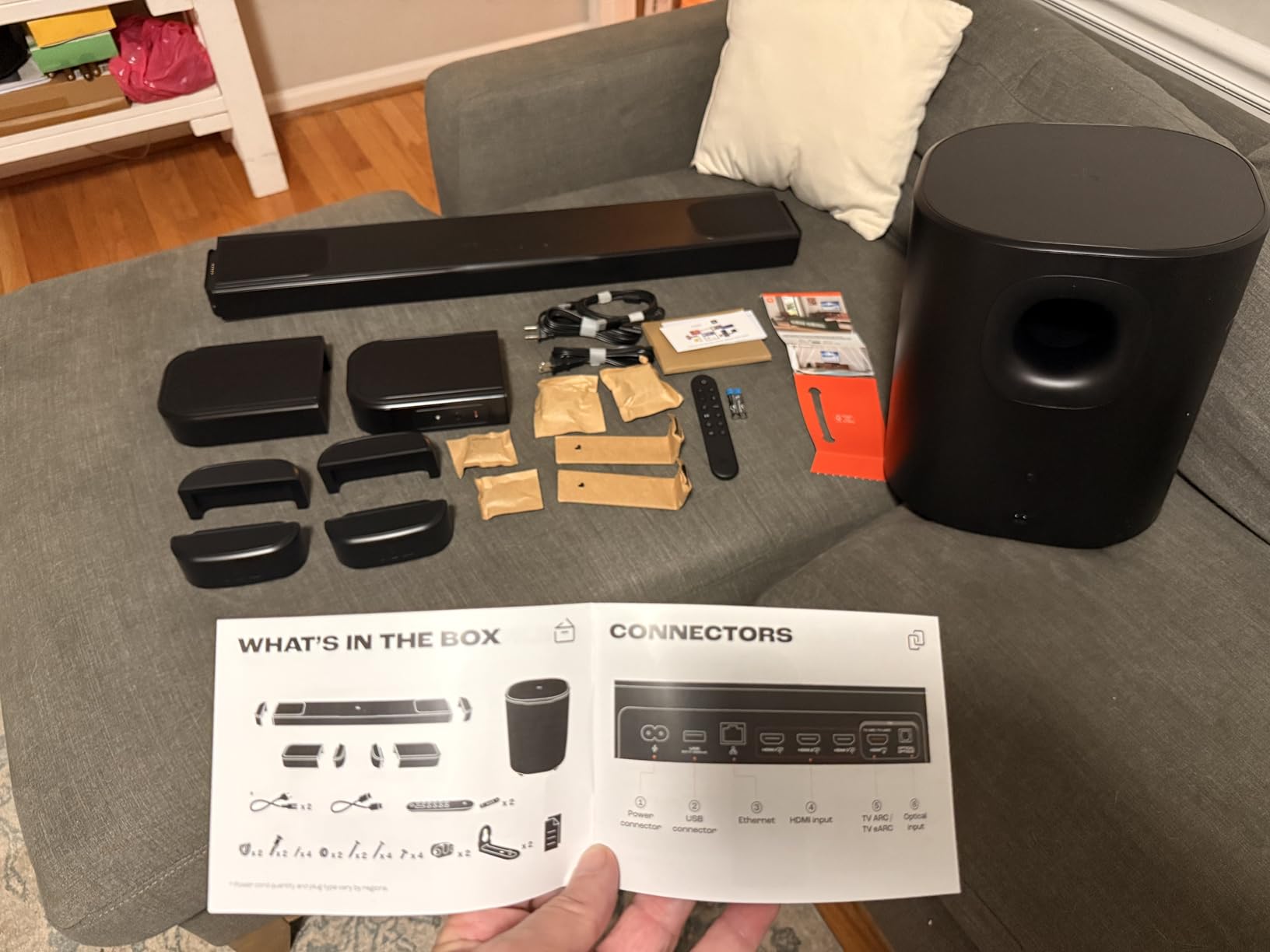 JBL Bar 1000MK2-7.1.4 Channel soundbar System with Detachable Surround Speakers, MultiBeam 3.0, Dolby Atmos and DTS:X, 480W RMS with 10