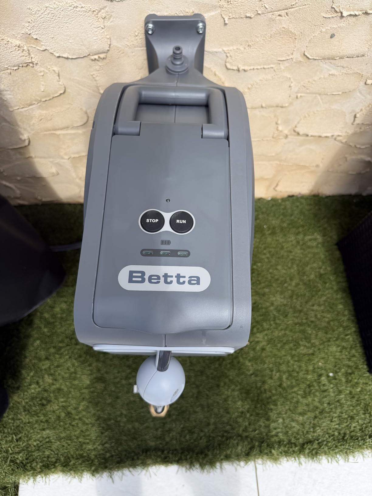 Betta EaseReel Battery-Powered Wall-Mounted Retractable Hose Reel, with Quick-Access Dual Hose Length Control, 8 Spray Patterns Nozzle, Automatic Roll-Up and Tangle-Free Hose Guide (1/2 inch, 78FT/23m) customer photo 1